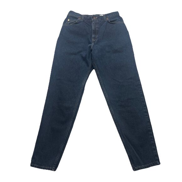 Vintage 1996 LEVI's 951 Barrel Dark Blue Jeans 12 M Orange Tab Tapered Leg USA - Picture 1 of 12